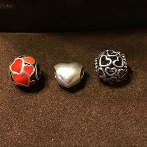 3 - Pandora Heart/Love Charms